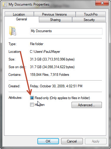 Vista Folder Attributes